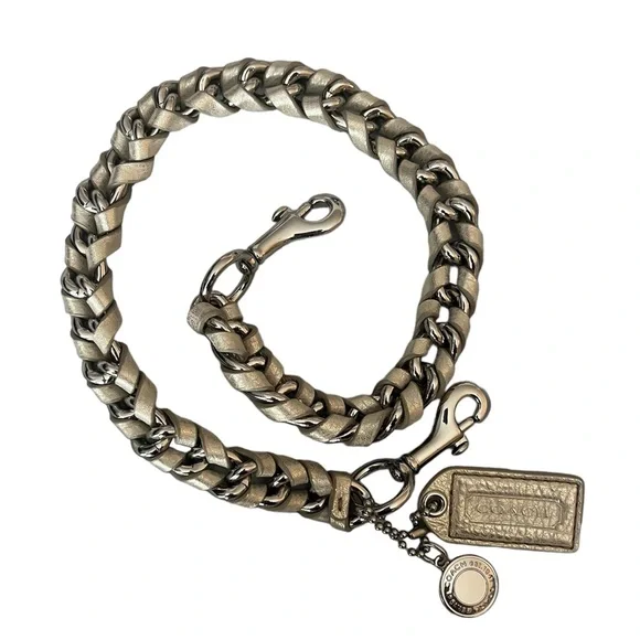 RARE Vintage Coach Legacy Metallic Leather Bridgit Clutch Purse Limited Edition - Picture 4 of 16